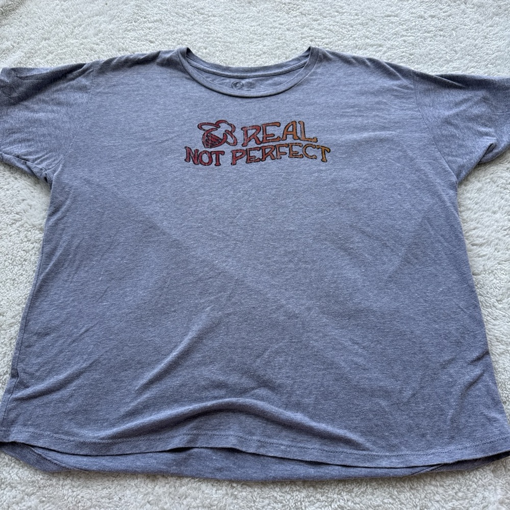 Light Heather Gray Graphic Tee with Interior Logo
